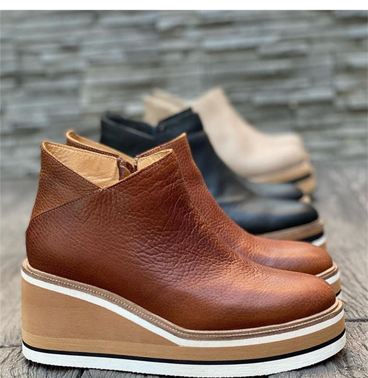Fashionable Low Heel Ankle Boots