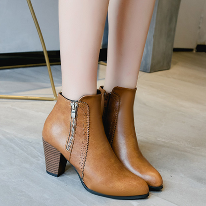 Luxury Leather High Heel Shoes