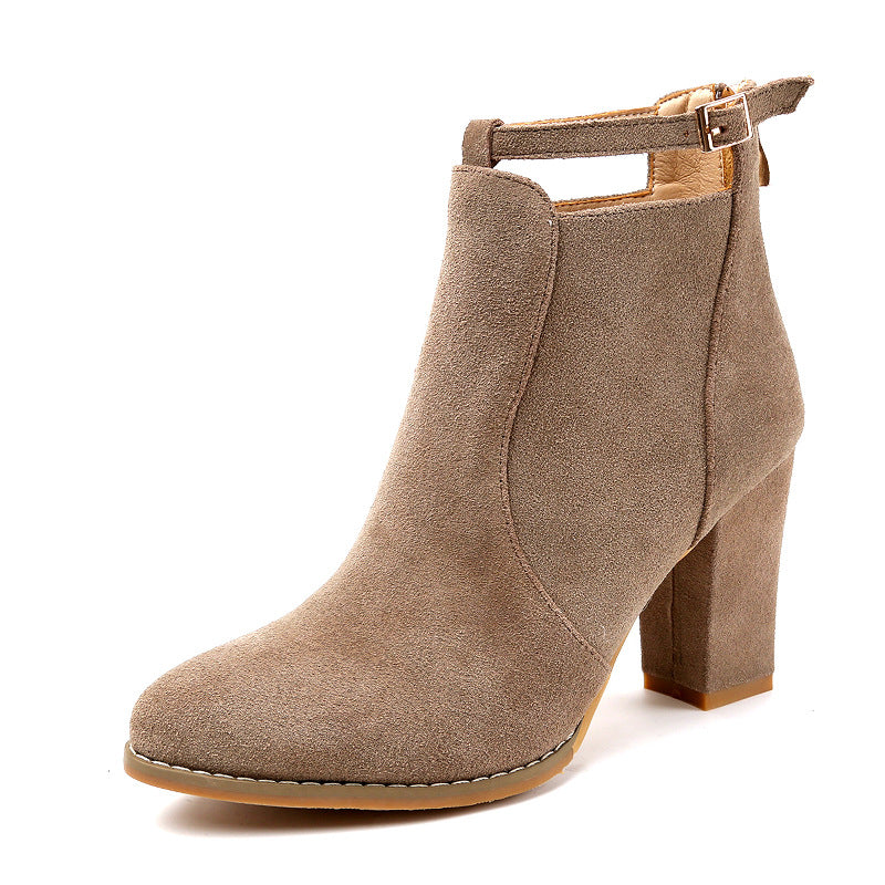 Luxury Suede Ankle Boots for Women - Luxivelle