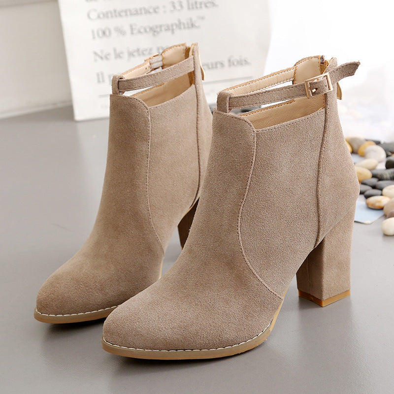 Luxury Suede Ankle Boots for Women
