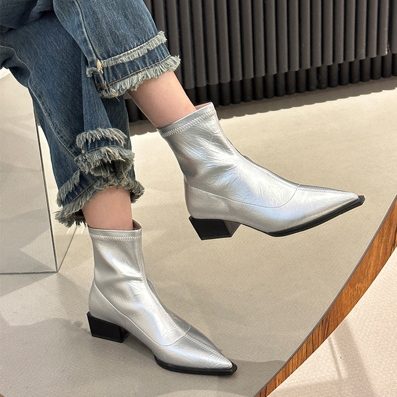 Elegant High Heel Pointed Toe Shoes