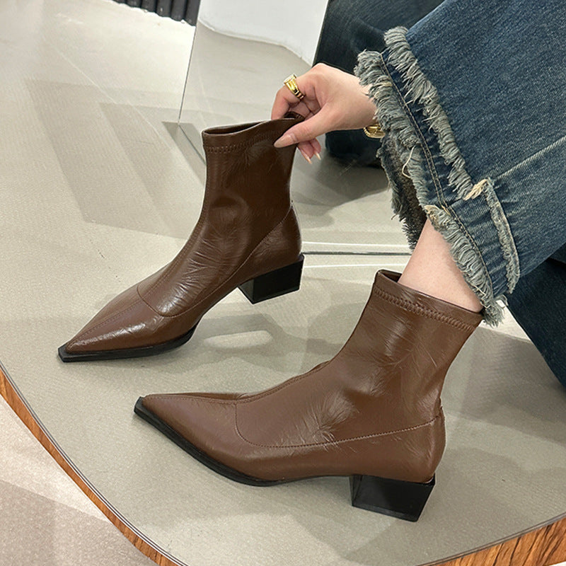 Elegant High Heel Pointed Toe Shoes
