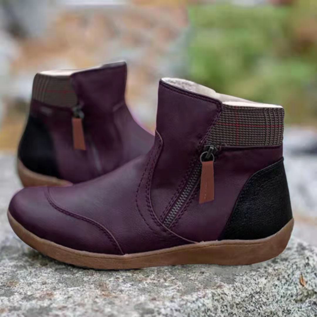 Ladies Zip Up Ankle Boots