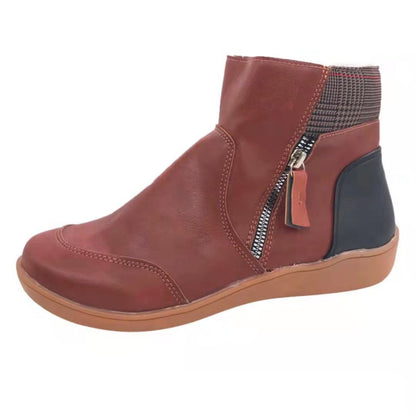 Ladies Zip Up Ankle Boots