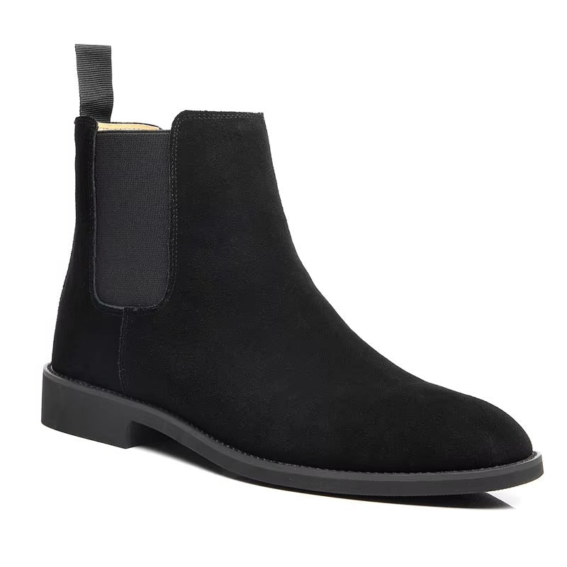 Brown Suede Leather Mens Chelsea Boots