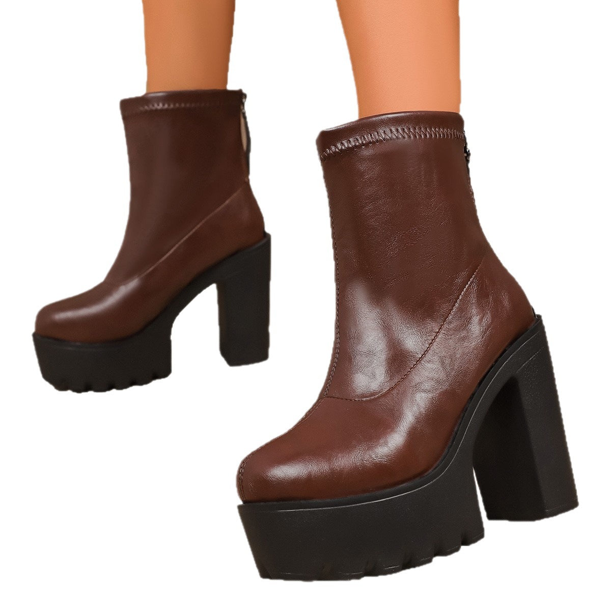 Stylish High Heel Ankle Boots for Women