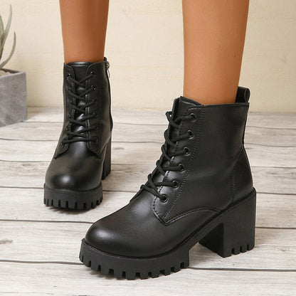 Tall Brown Ankle Boots for Women - Luxivelle