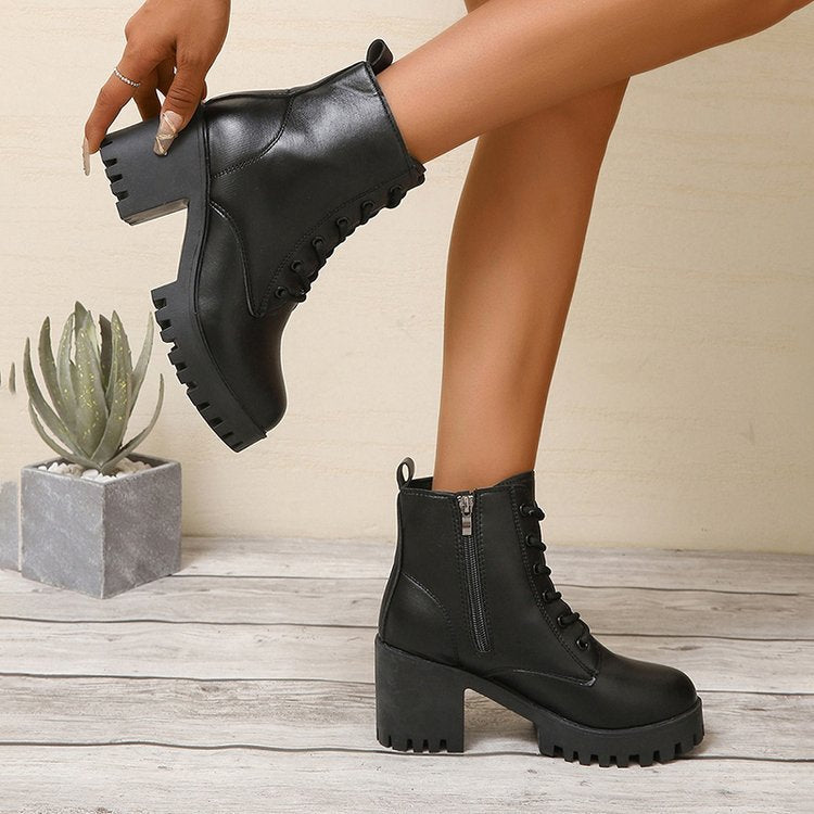 Tall Brown Ankle Boots for Women