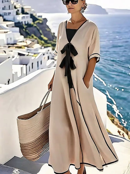 Stylish Floor Length Evening Dress - Luxivelle