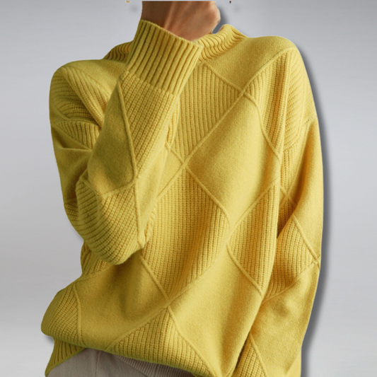 Warm Crew Neck Women's Sweater - Luxivelle