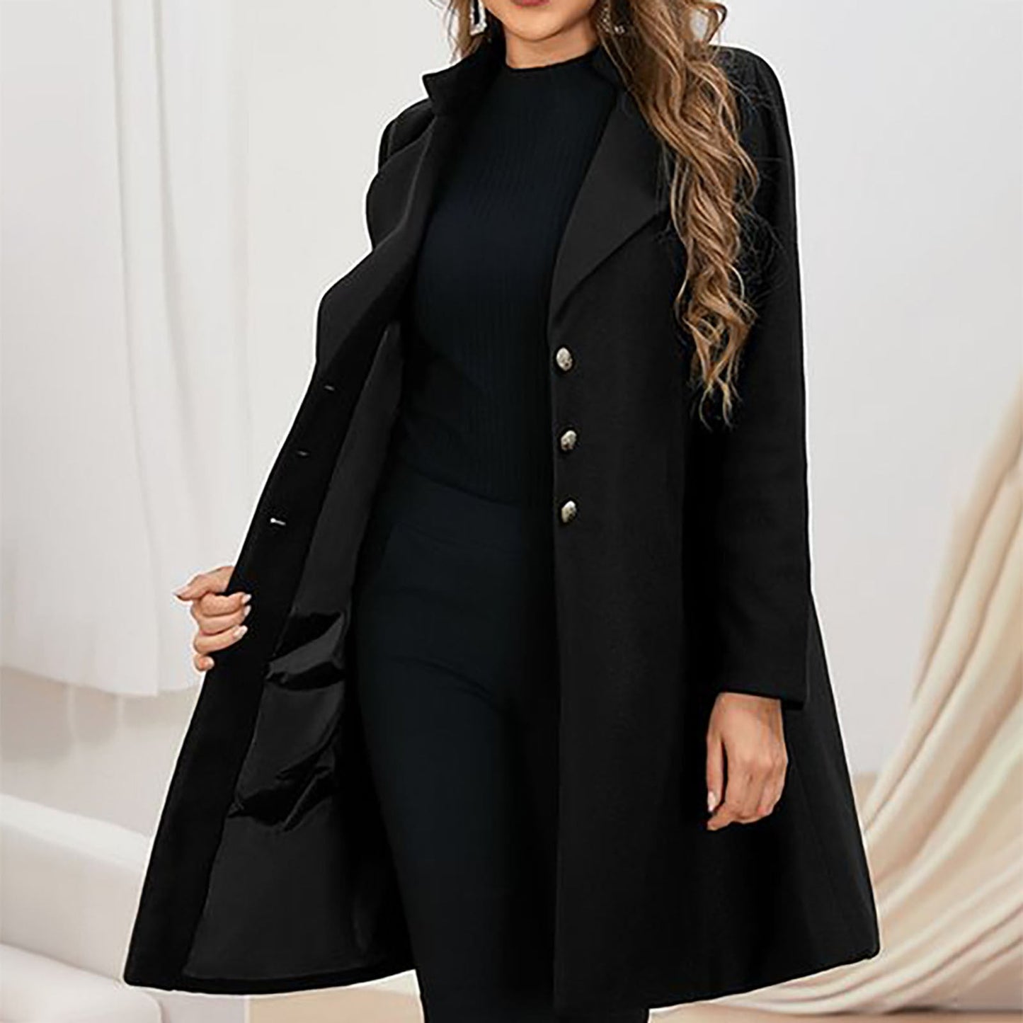 Luxury Wool Overcoat | Classic Long Winter Coat
