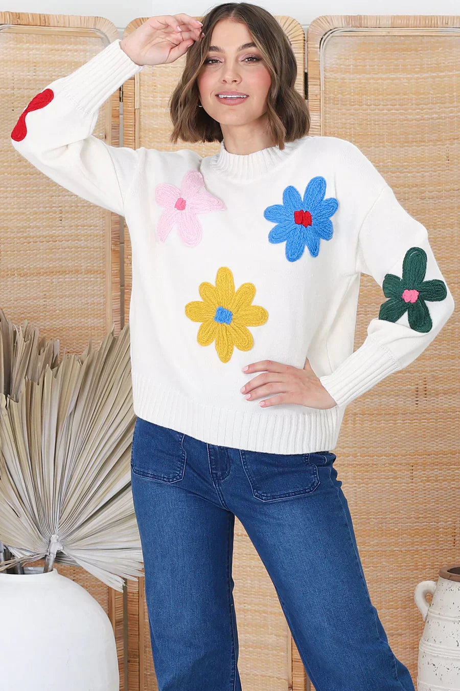Alice | Modern floral sweater