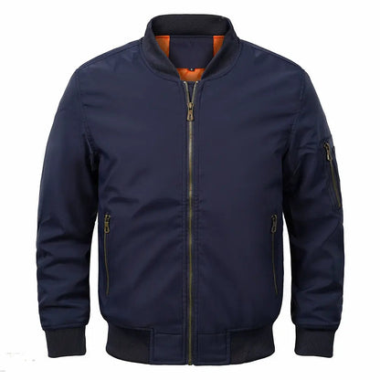 Bomber Jacket – Polyester Blend Lined Ribbed & Blocks Wind 1