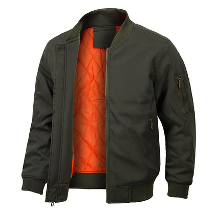 Bomber Jacket – Polyester Blend Lined Ribbed & Blocks Wind 3