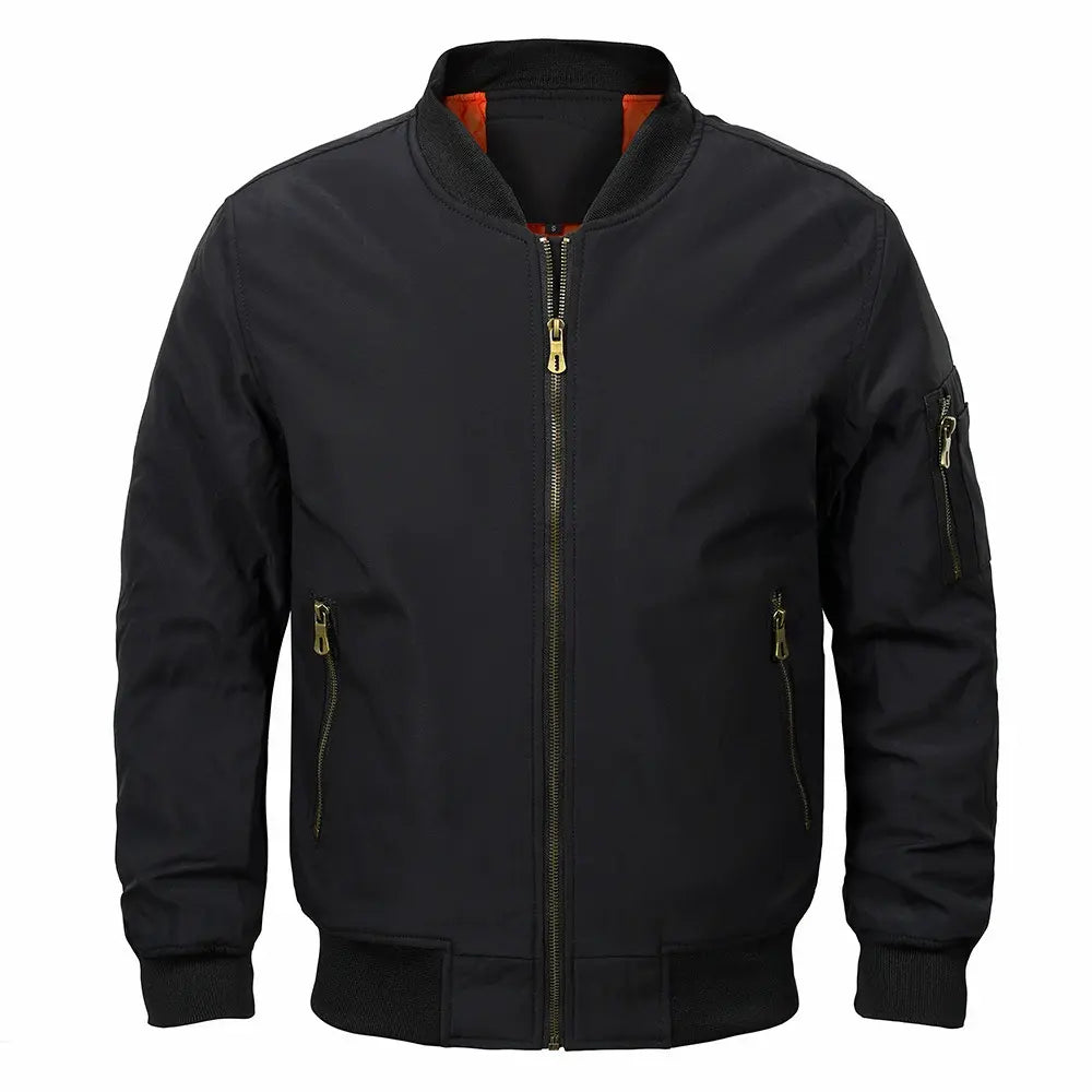 Bomber Jacket – Polyester Blend Lined Ribbed & Blocks Wind 6