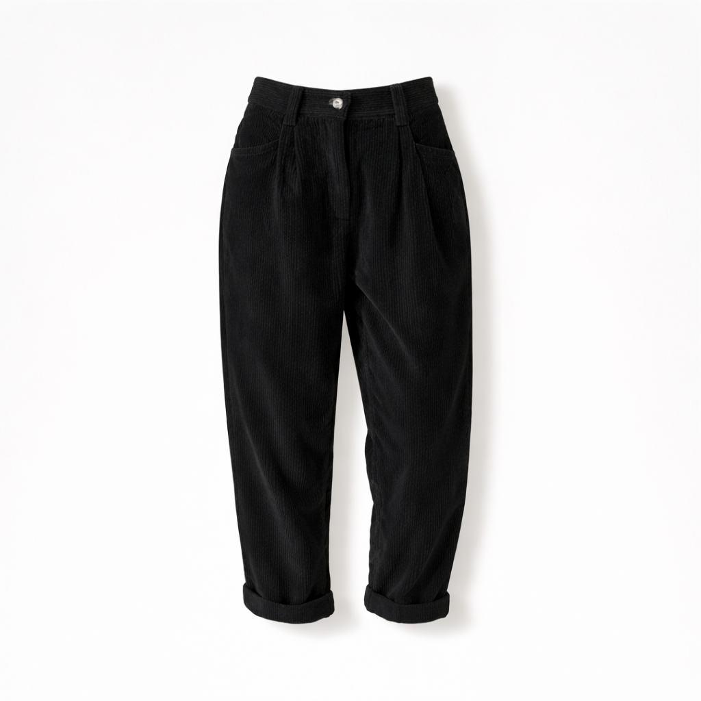 Comfortable Wide Leg Cotton Women's Corduroy Pants