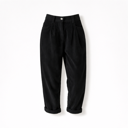 Comfortable Wide Leg Cotton Women's Corduroy Pants