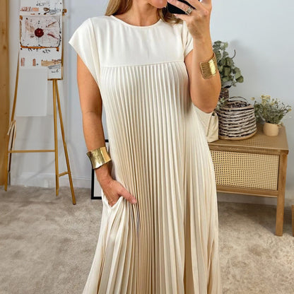 Classic Navy Blue Stripe Dress