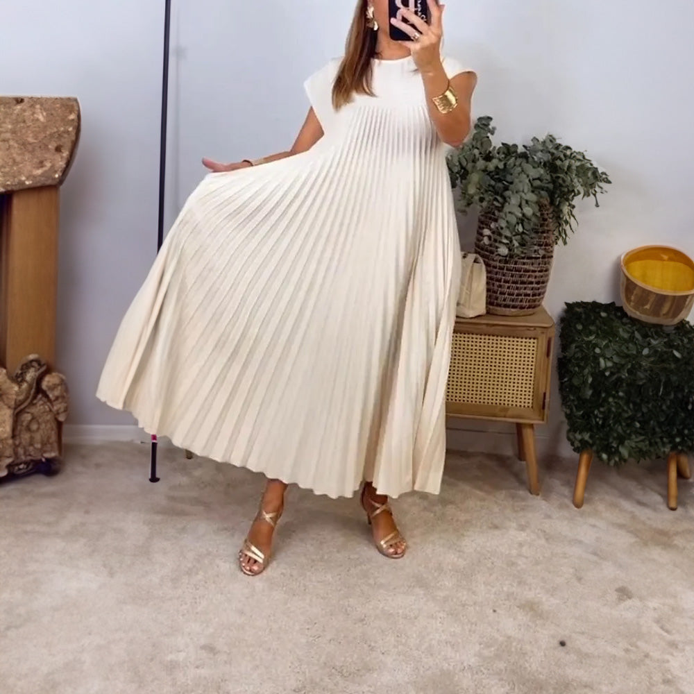Classic Navy Blue Stripe Dress