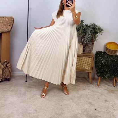 Classic Navy Blue Stripe Dress