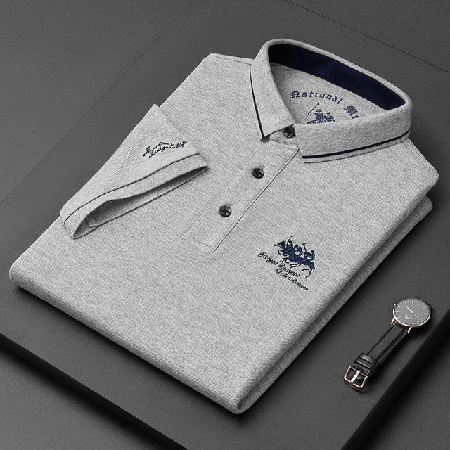 Classic Men's Breathable Short Sleeve Polo Shirt