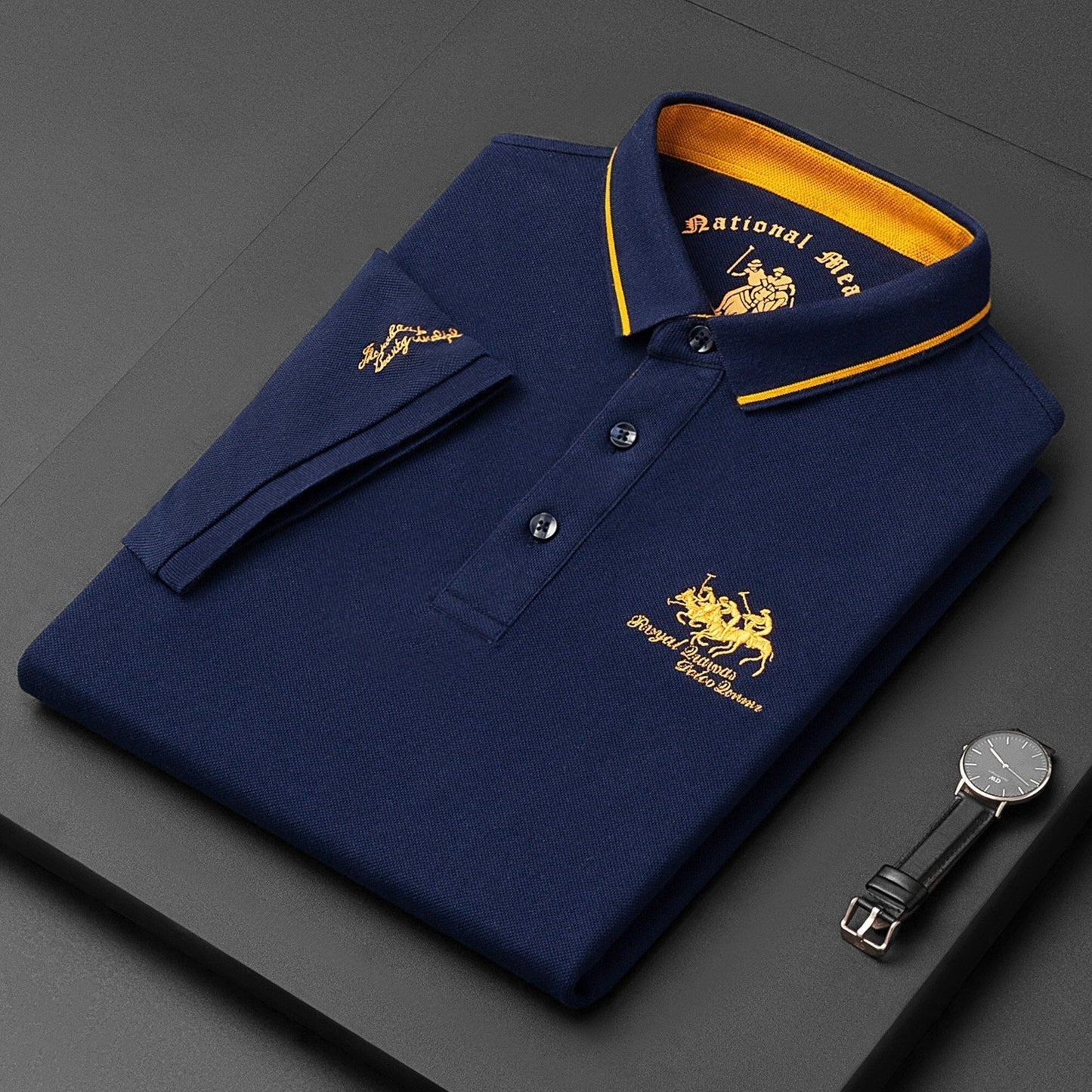 Classic Men's Breathable Short Sleeve Polo Shirt