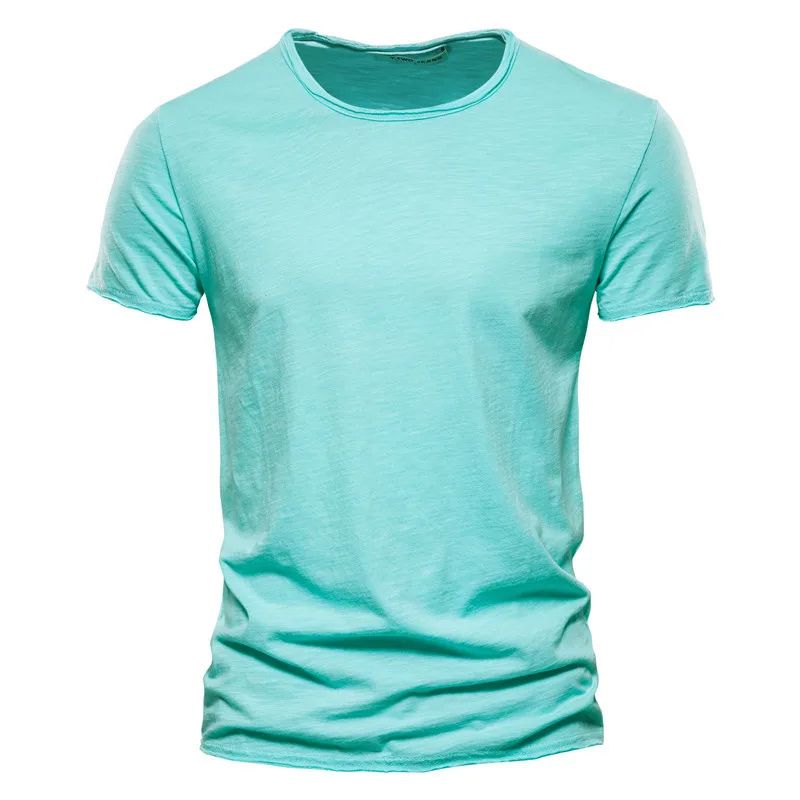 Breathable T-Shirt For Men | Summer | Cyan Blue