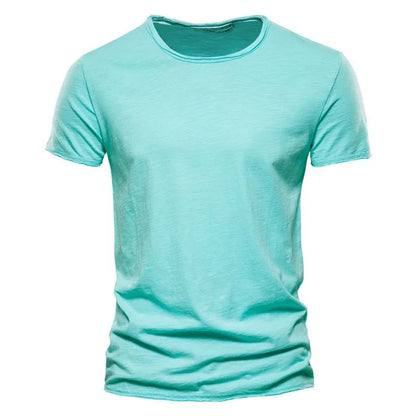 Breathable T-Shirt For Men | Summer | Cyan Blue