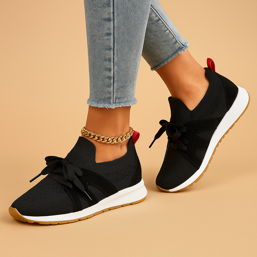 Comfortable Womens Lace Up Sneakers Sophia - Luxivelle