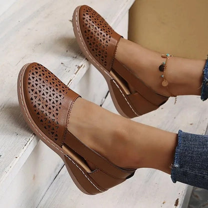 Lightweight Breathable Black Ballet Flats for Women