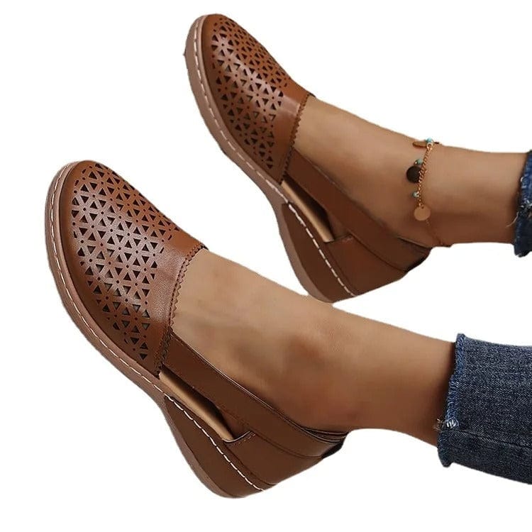Lightweight Breathable Black Ballet Flats for Women
