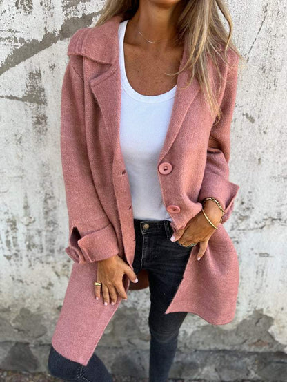 Warm Women's Oversized Knit Coat