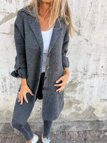 Warm Women's Oversized Knit Coat