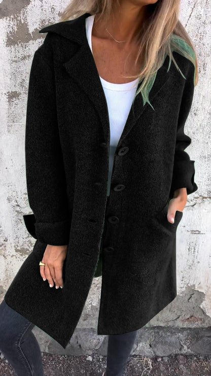 Warm Women's Oversized Knit Coat