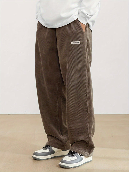 Comfortable Beige Men's Trousers with Pockets - Luxivelle