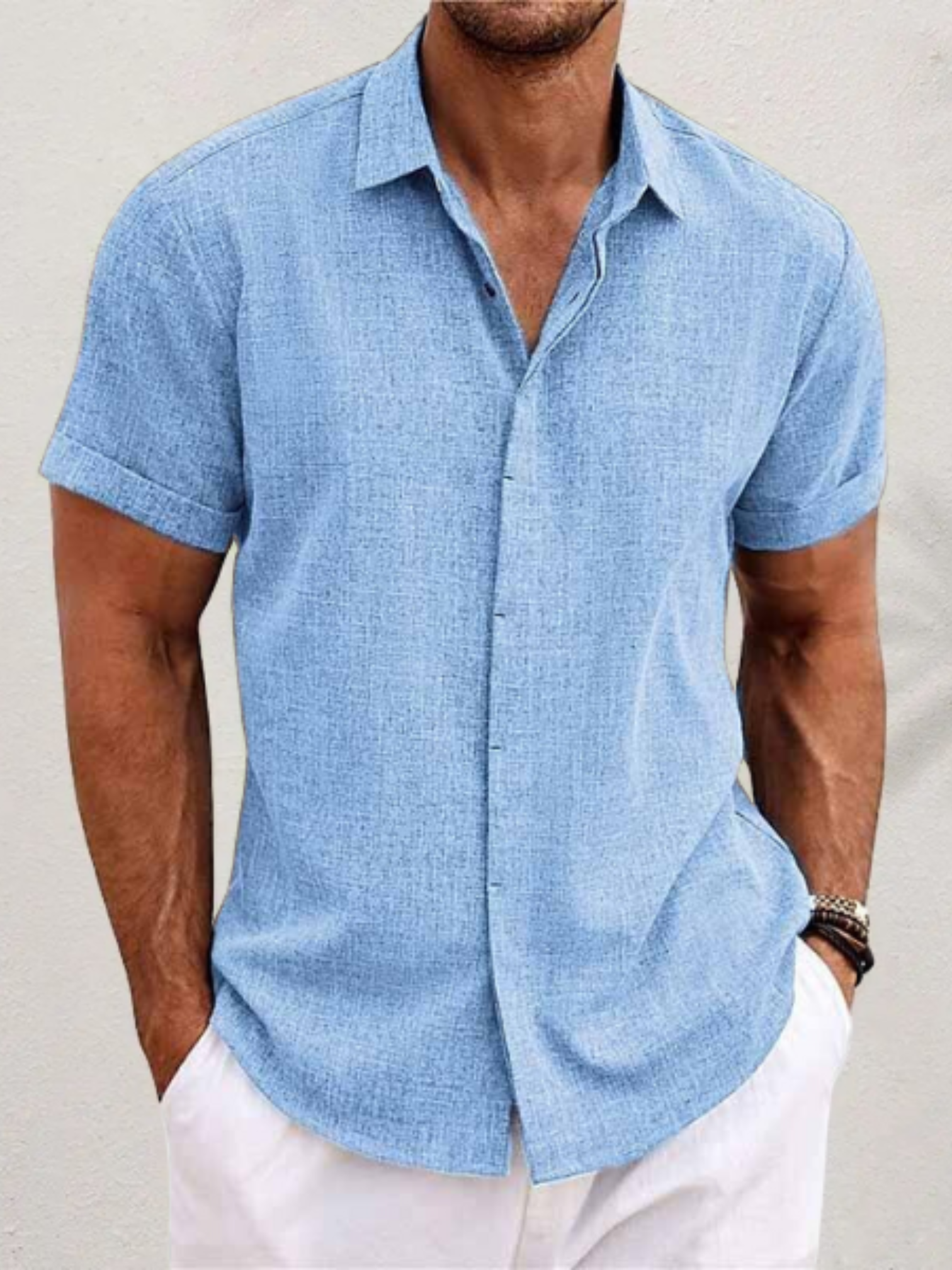 Regular Fit Mens Casual Button Shirt - Luxivelle