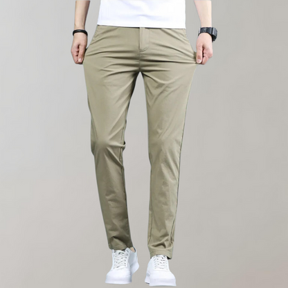 Men's Slim Fit Chino Pants Breathable Water Resistant Golf Trousers - Luxivelle