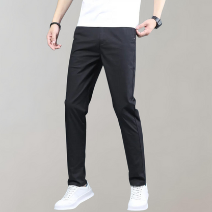 Men's Slim Fit Chino Pants Breathable Water Resistant Golf Trousers