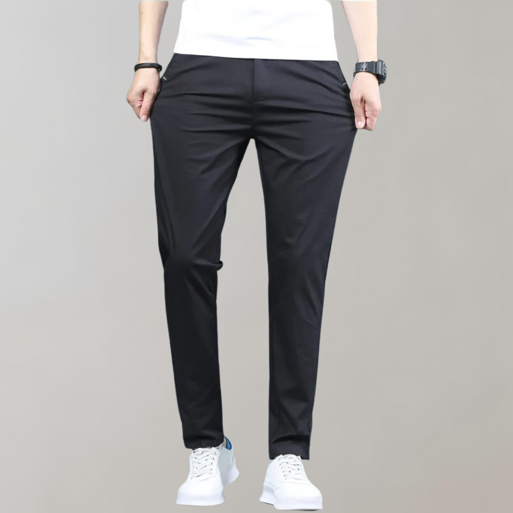 Men's Slim Fit Chino Pants Breathable Water Resistant Golf Trousers