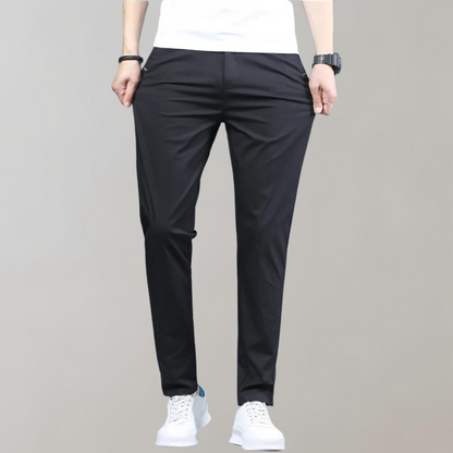 Men's Slim Fit Chino Pants Breathable Water Resistant Golf Trousers