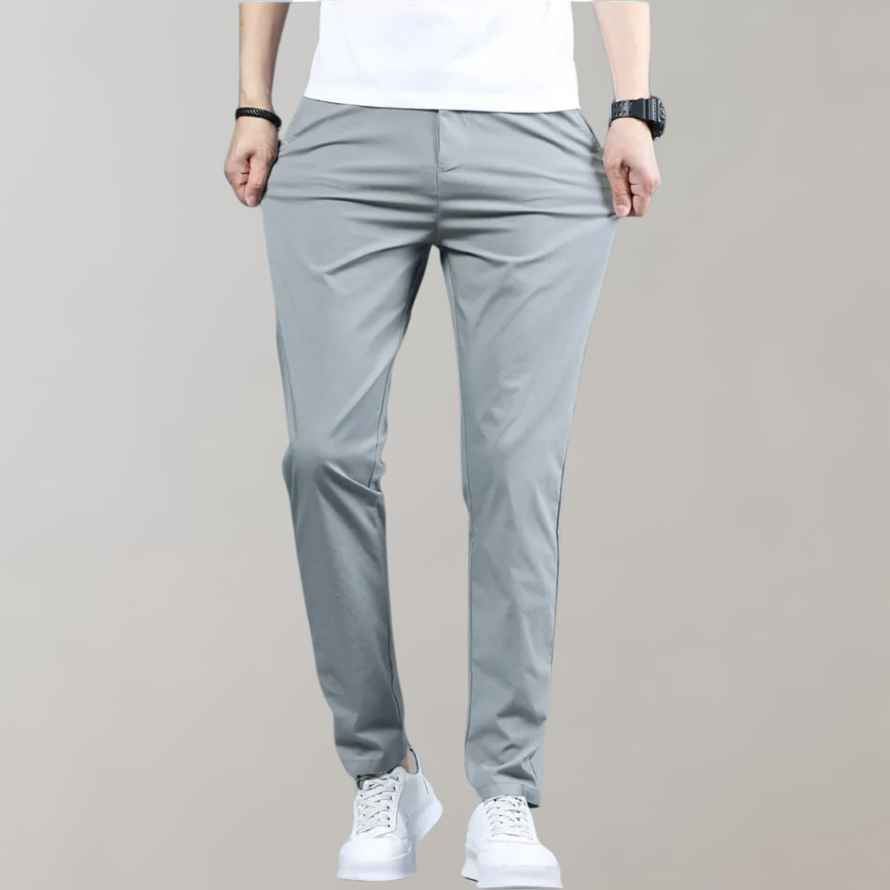 Men's Slim Fit Chino Pants Breathable Water Resistant Golf Trousers