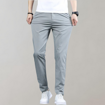 Men's Slim Fit Chino Pants Breathable Water Resistant Golf Trousers