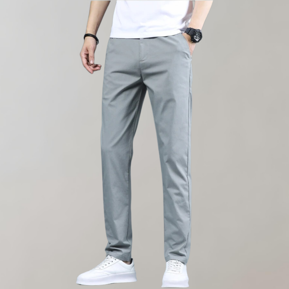 Men's Slim Fit Chino Pants Breathable Water Resistant Golf Trousers
