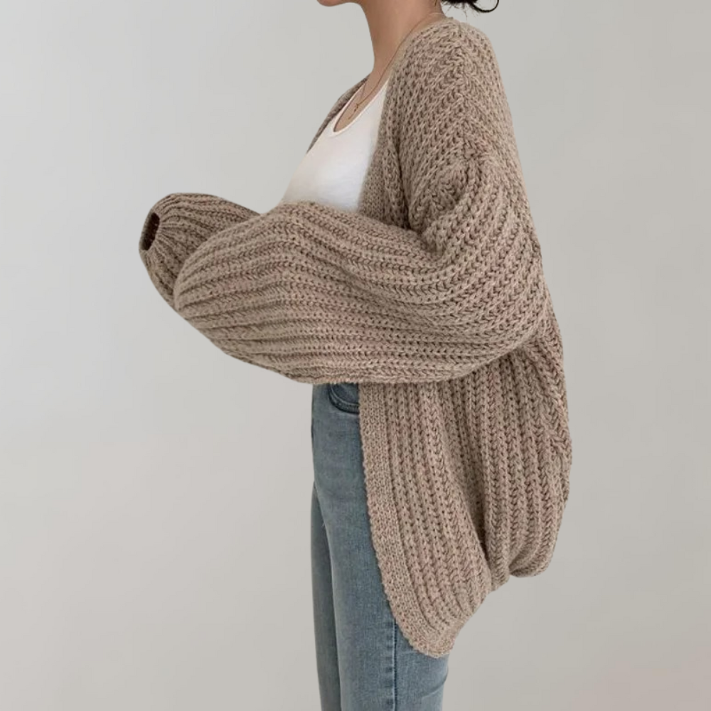 Cozy Oversized Open Front Cardigan for Women