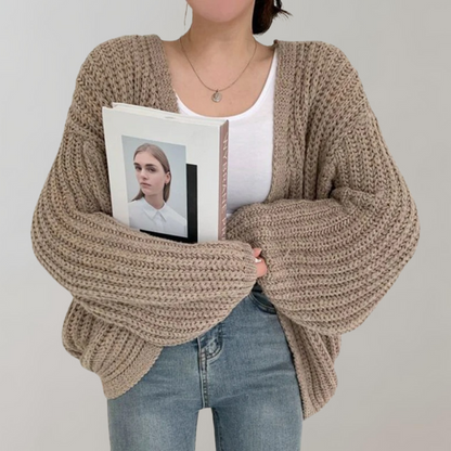 Cozy Oversized Open Front Cardigan for Women