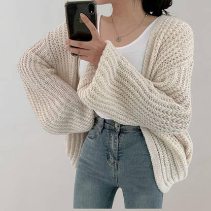 Cozy Oversized Open Front Cardigan for Women