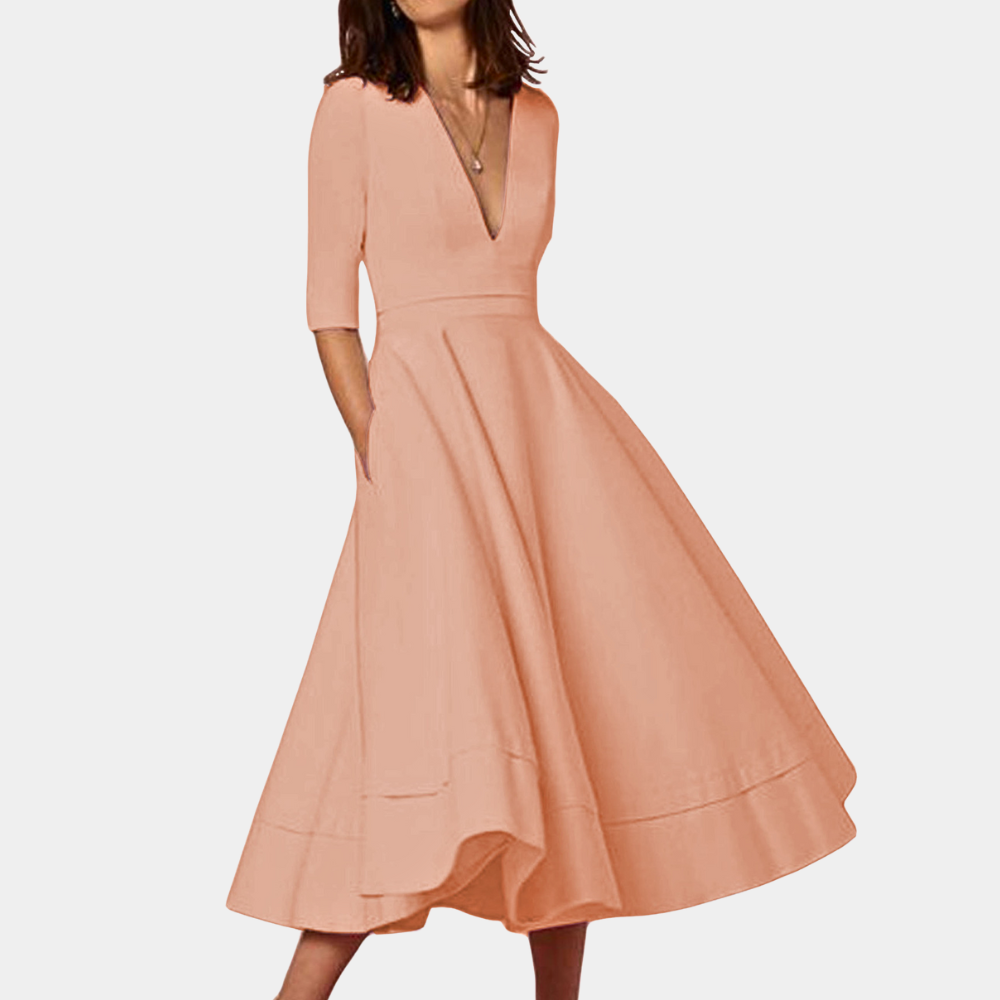 Timeless Floral Knee Length Dress