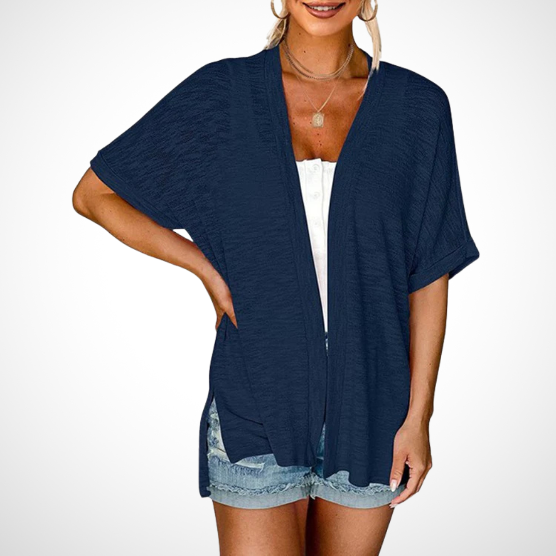 Chic Lightweight Short Sleeve Open Cardigan