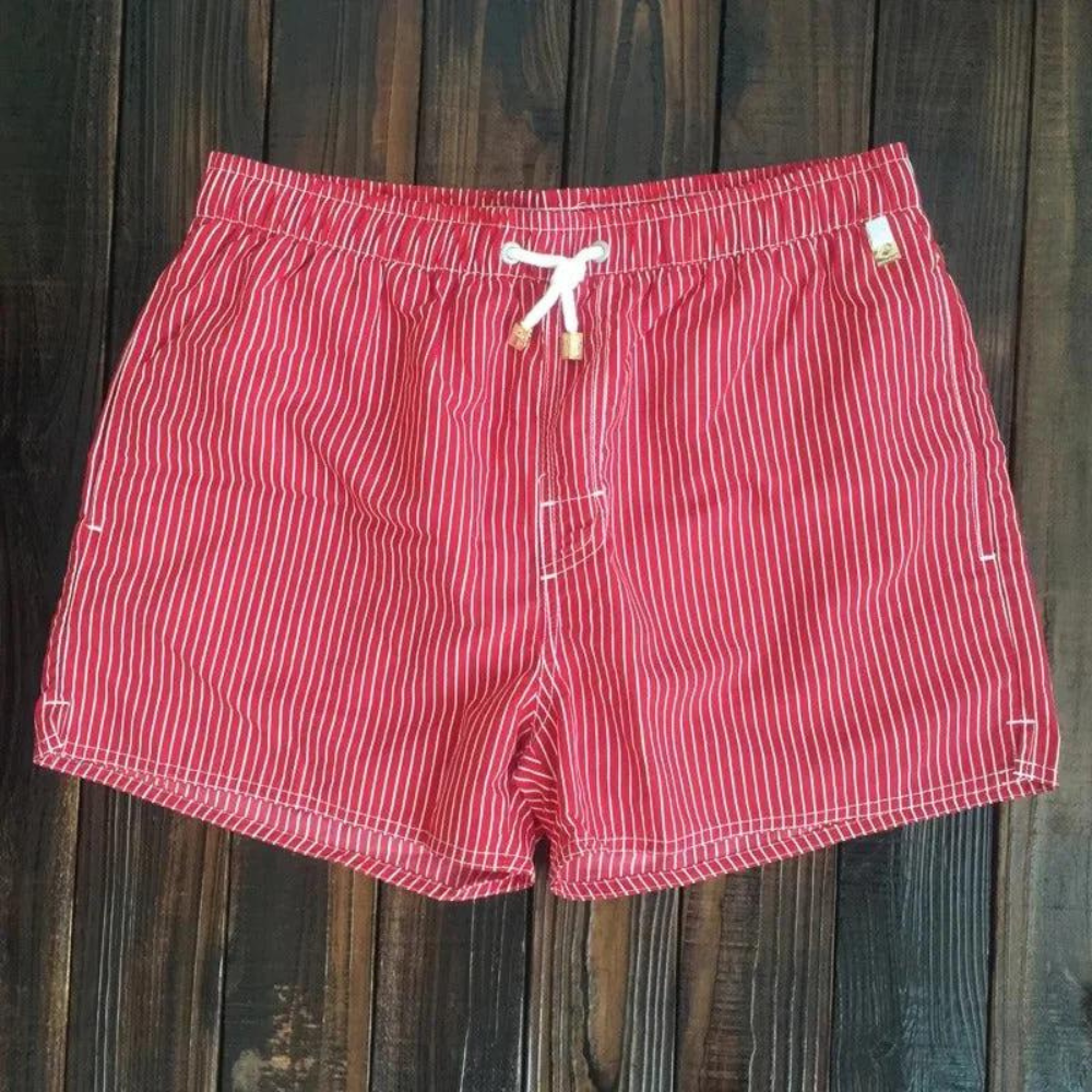 Striped Comfort | Men's Swim Shorts - Lightweight Beach & Board Shorts 2