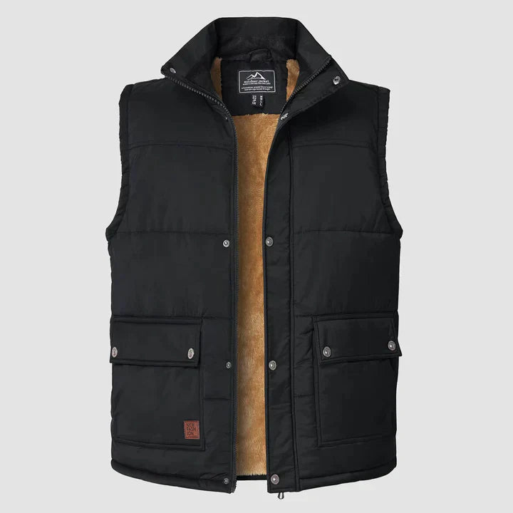 Cozy Men's Padded Bodywarmer Jacket - Luxivelle